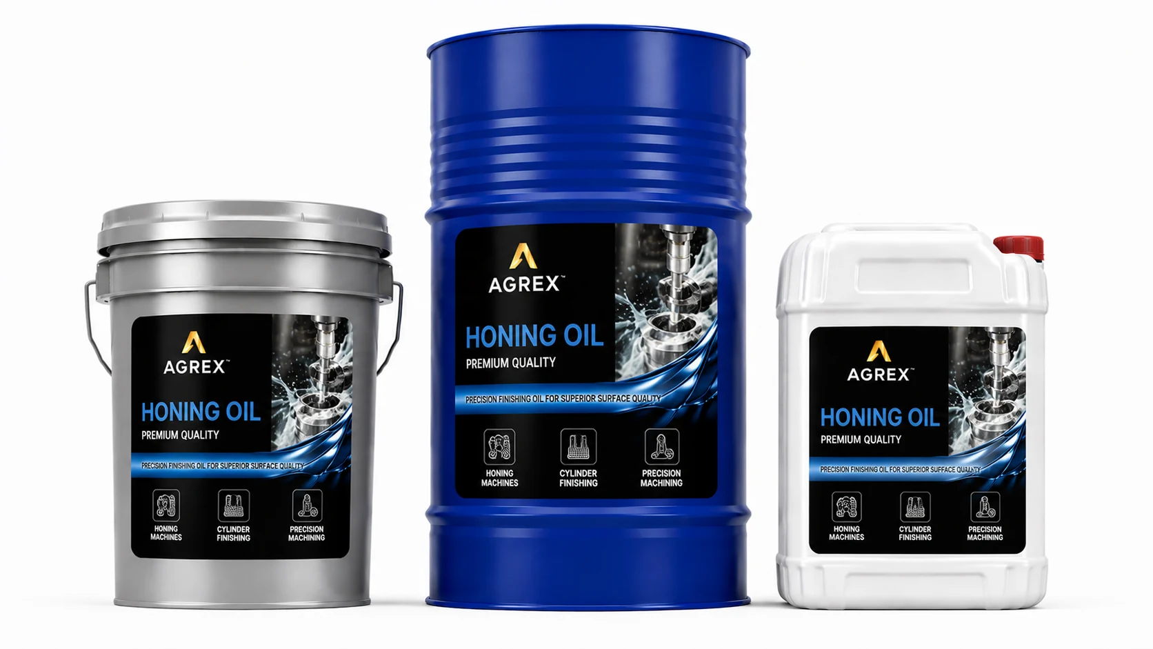 AGREX Precision Honing Oil package